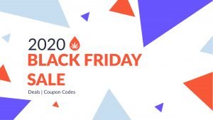 2020 back friday banner on withe background with multicolor rectangle shapes