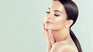 A woman with a beautiful face